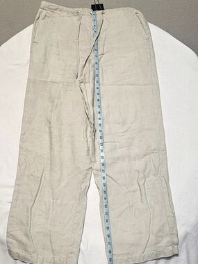 Chadwick's 100% Linen Wide Leg Drawstring Pants Linen Wide Leg Pants Size 10